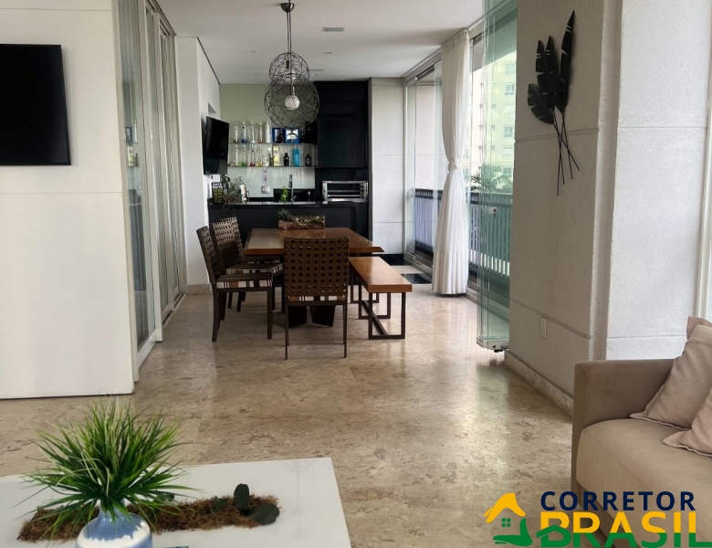 Apartamento Luxuoso em Moema, 406 metros, 4 Suítes 5 vagas.